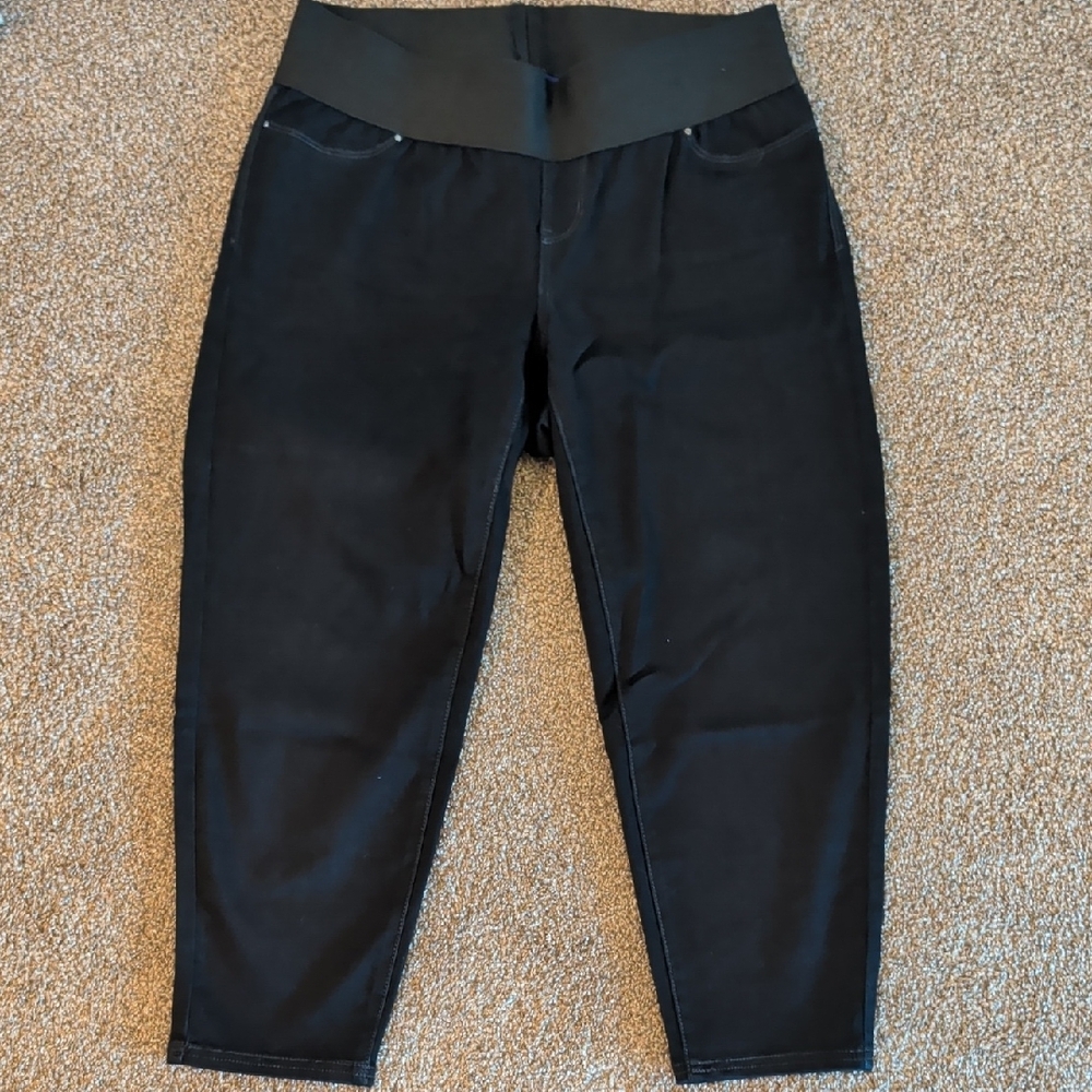 Catherines Indigo Wash Petite Ankle Cut Jeggings - Size 0XWP (14-16)